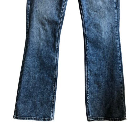 Silver Elyse Curvy Fit Mid Rise Slim Bootcut Jeans Size 28 - Picture 4 of 15